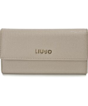 LIU JO Geldbörse Kunstleder Beige mit Gold Details_1