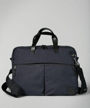 Marc O'Polo Theodor Aktentasche aus Canvas Stoff Dunkelblau